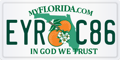 FL license plate EYRC86