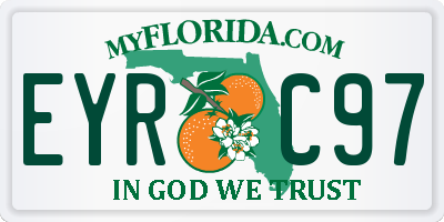 FL license plate EYRC97