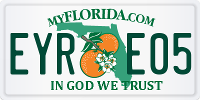 FL license plate EYRE05