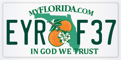 FL license plate EYRF37