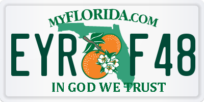 FL license plate EYRF48