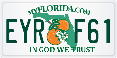 FL license plate EYRF61