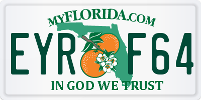 FL license plate EYRF64