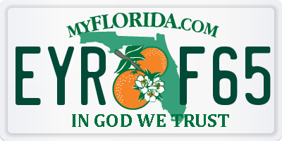 FL license plate EYRF65