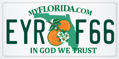 FL license plate EYRF66