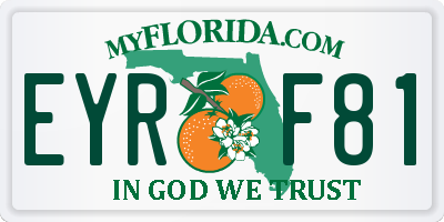 FL license plate EYRF81