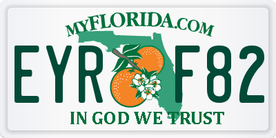 FL license plate EYRF82