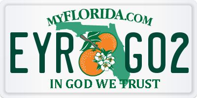 FL license plate EYRG02
