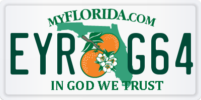 FL license plate EYRG64