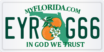FL license plate EYRG66