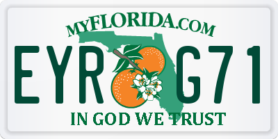 FL license plate EYRG71