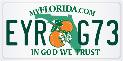 FL license plate EYRG73