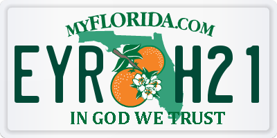 FL license plate EYRH21