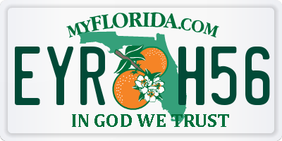 FL license plate EYRH56