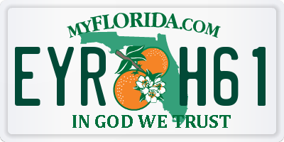 FL license plate EYRH61