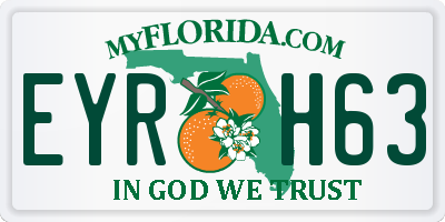 FL license plate EYRH63
