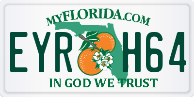 FL license plate EYRH64
