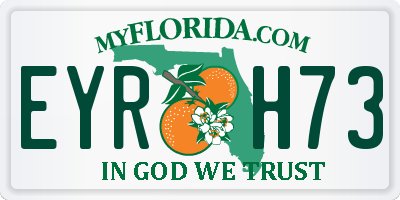 FL license plate EYRH73