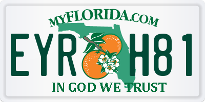 FL license plate EYRH81