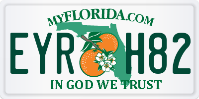 FL license plate EYRH82