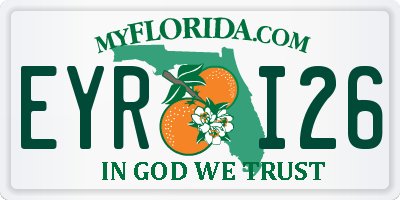 FL license plate EYRI26