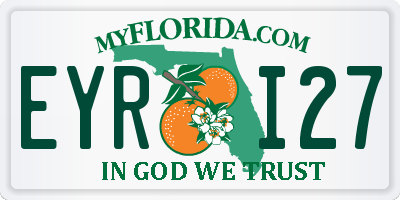 FL license plate EYRI27
