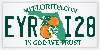 FL license plate EYRI28