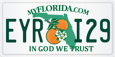 FL license plate EYRI29