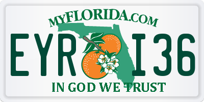 FL license plate EYRI36