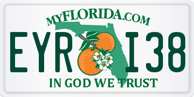 FL license plate EYRI38