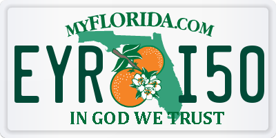 FL license plate EYRI50