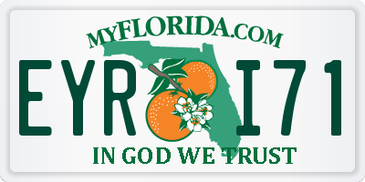 FL license plate EYRI71