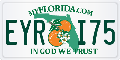 FL license plate EYRI75