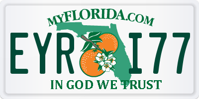 FL license plate EYRI77