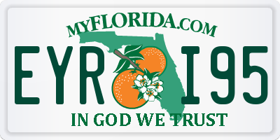 FL license plate EYRI95