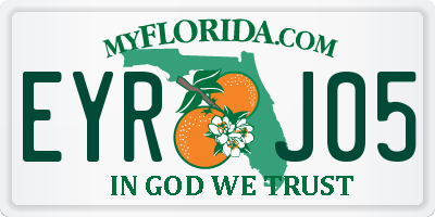 FL license plate EYRJ05