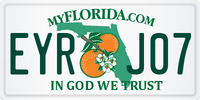 FL license plate EYRJ07