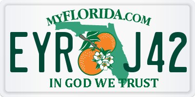 FL license plate EYRJ42