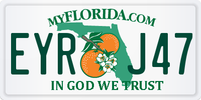FL license plate EYRJ47