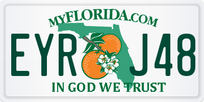 FL license plate EYRJ48