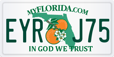 FL license plate EYRJ75