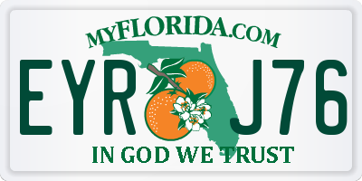 FL license plate EYRJ76