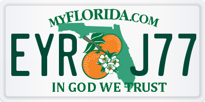 FL license plate EYRJ77