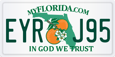 FL license plate EYRJ95