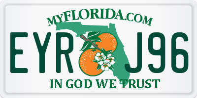 FL license plate EYRJ96