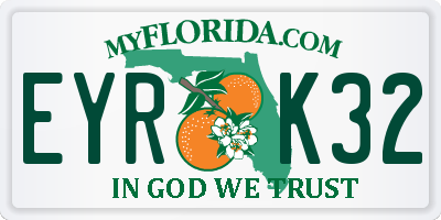 FL license plate EYRK32