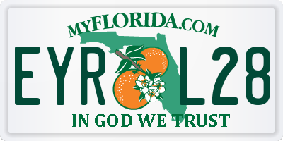 FL license plate EYRL28