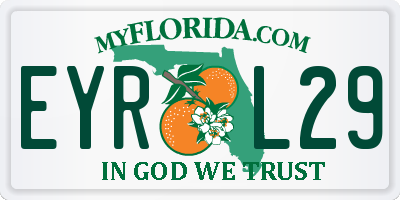FL license plate EYRL29