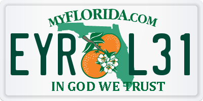 FL license plate EYRL31