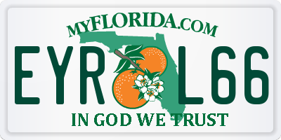 FL license plate EYRL66